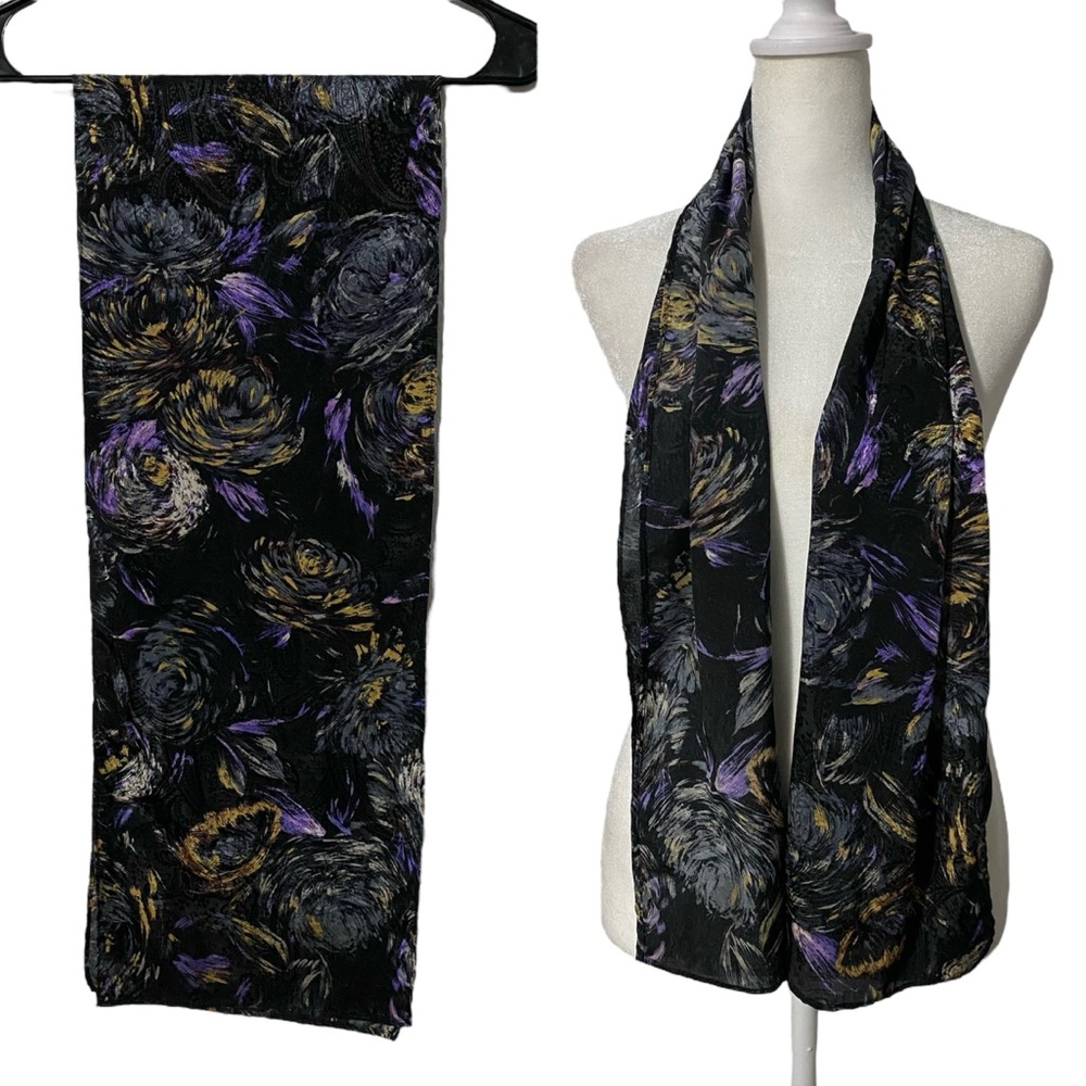 Accents by Florence Vintage 90s Floral Shawl Scarf